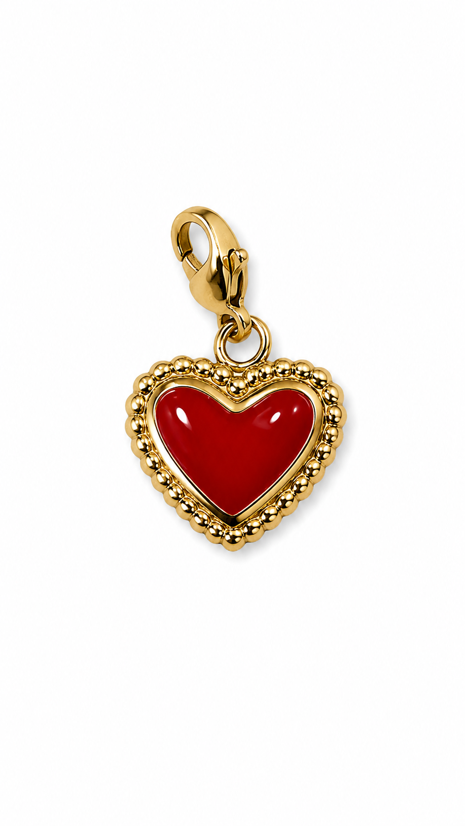 charm cuoricino rosso