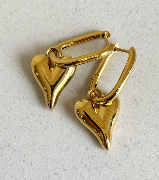 Orecchini Hoops Heart