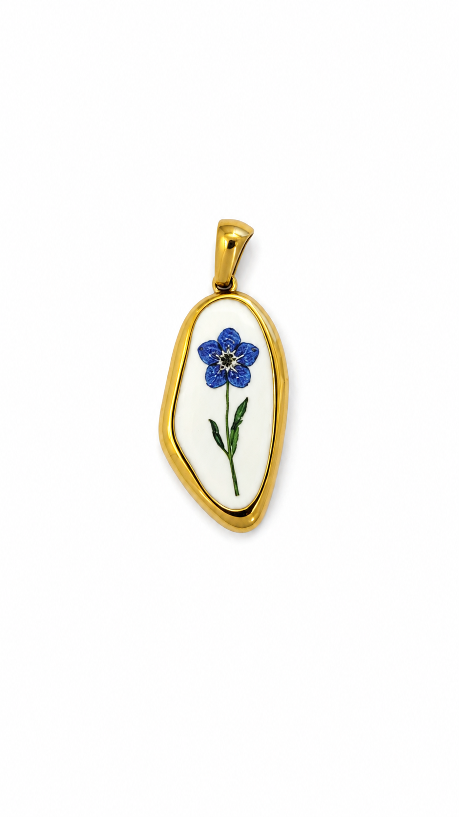 charm fiore blu
