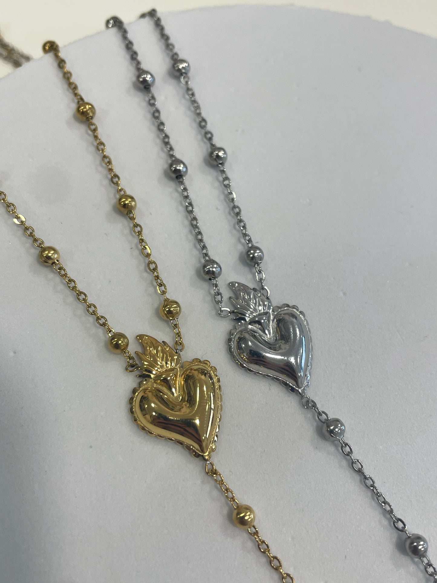 Collana lunga Cuore Sacro