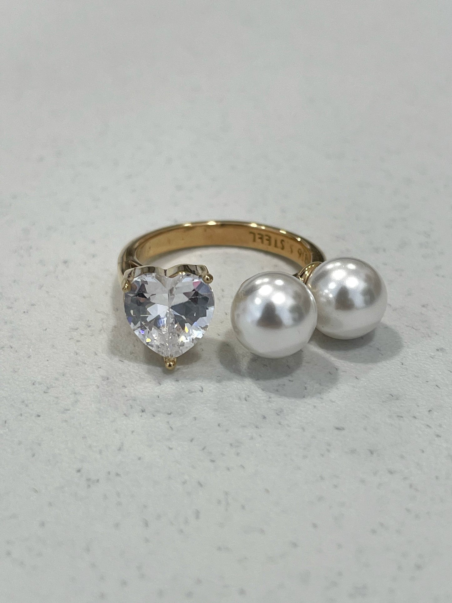 Anello cuoricino di luce