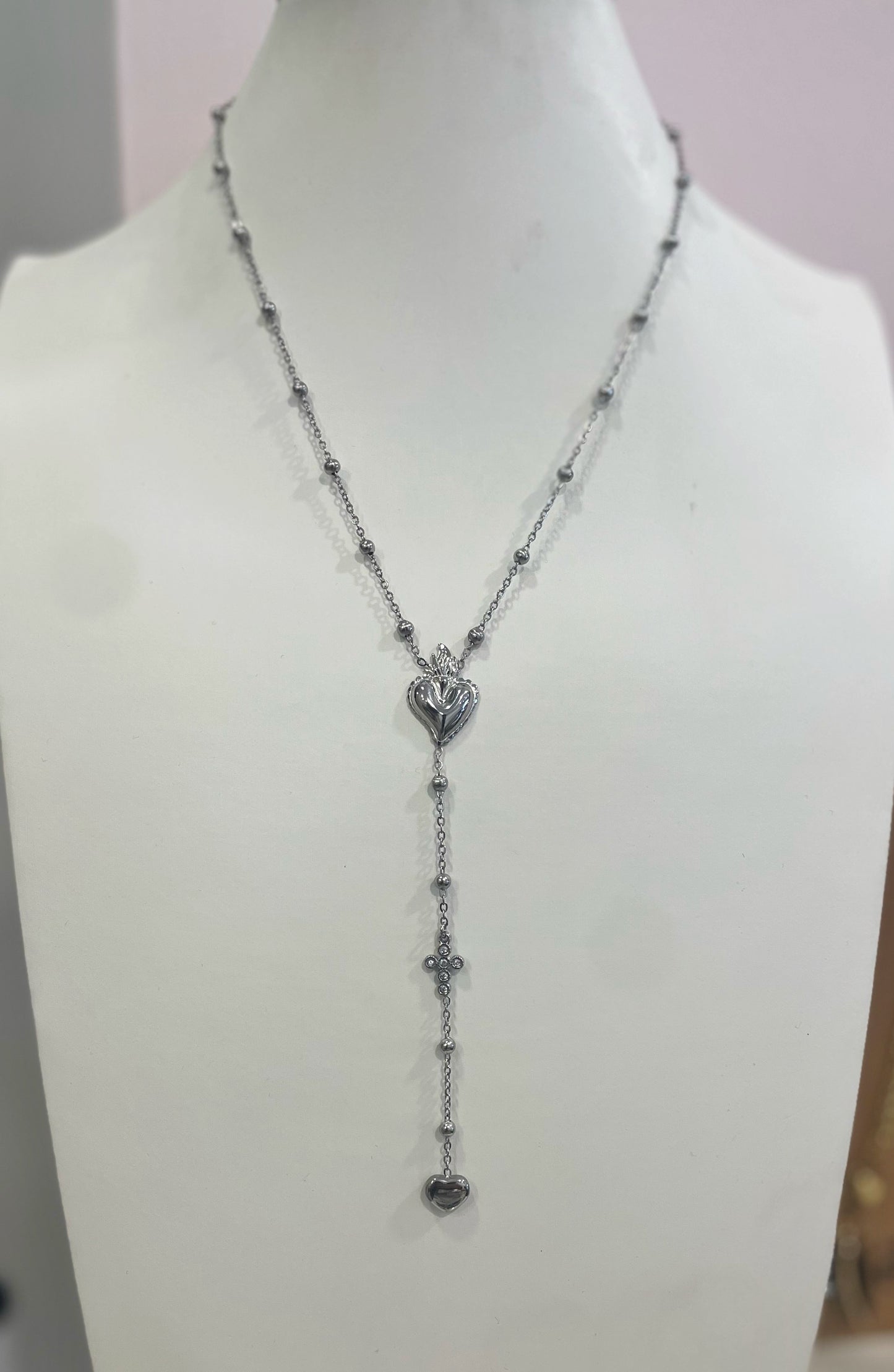 Collana lunga Cuore Sacro