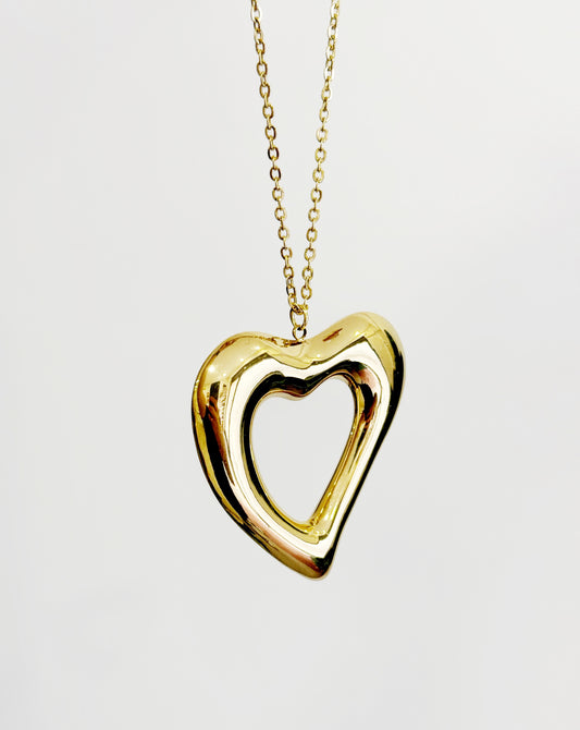 Collana cuore Chunky