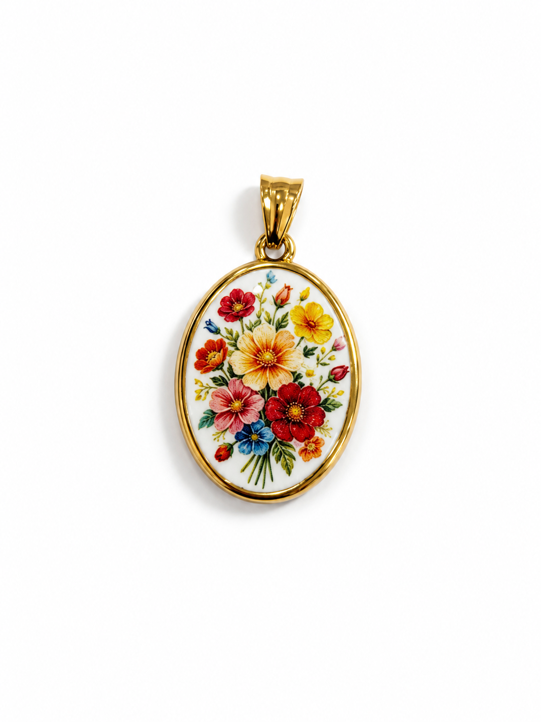 Charm fiori ovali