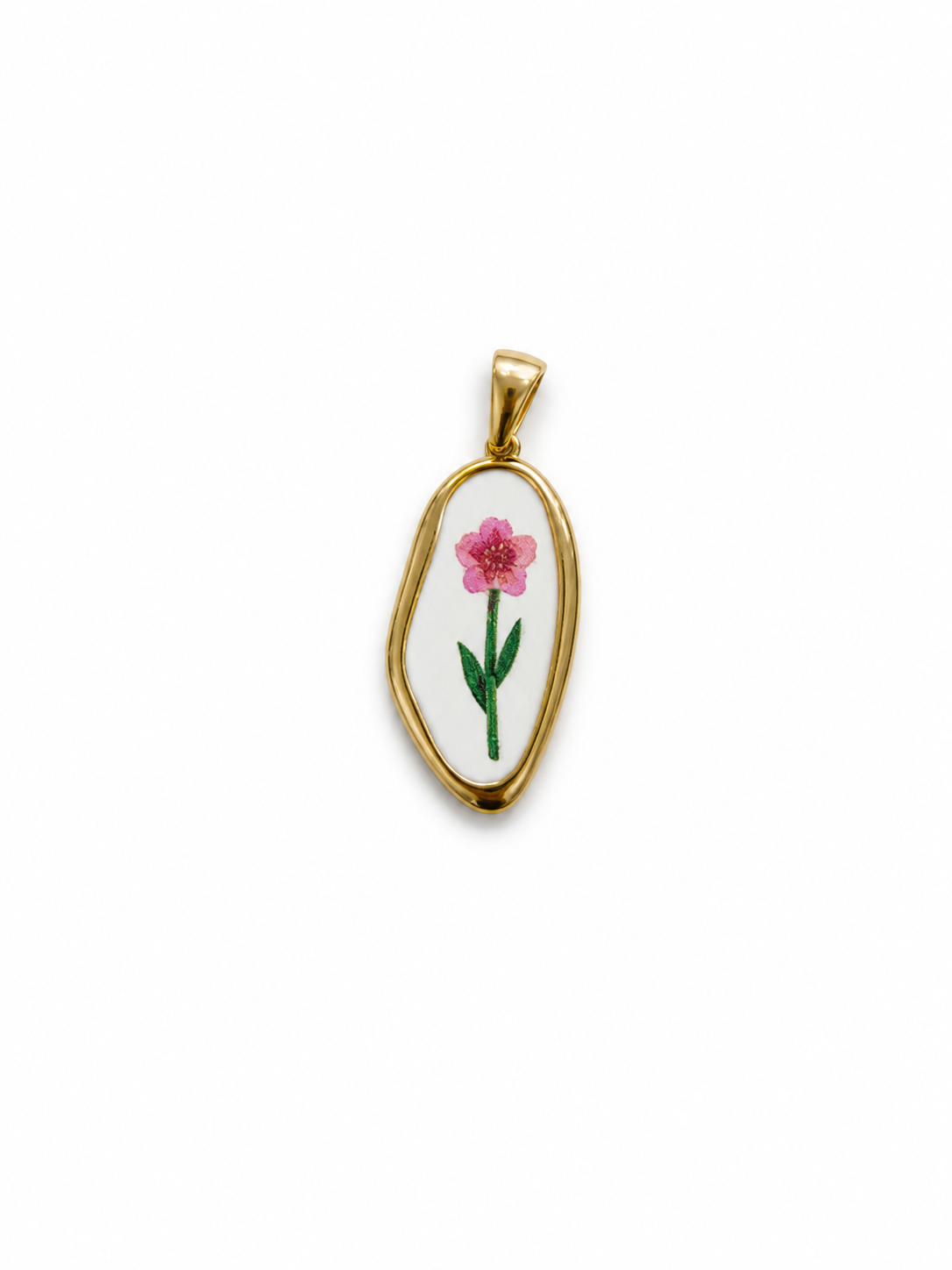 charm fiore rosa