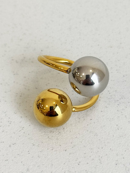 Anello Contrarie Bicolore