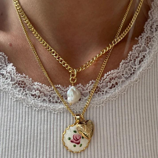 Collana cameo Flower