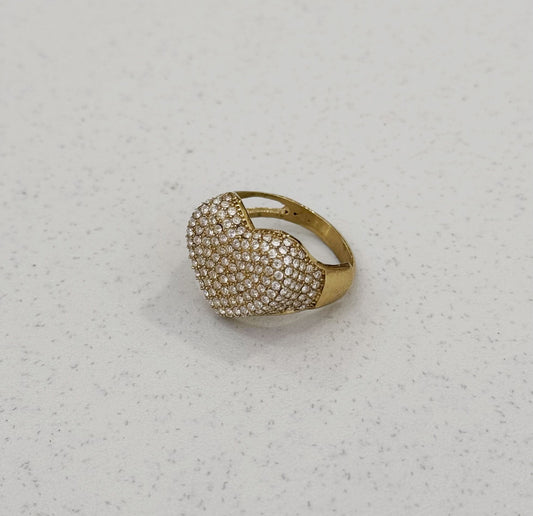 Anello Cuore Pave