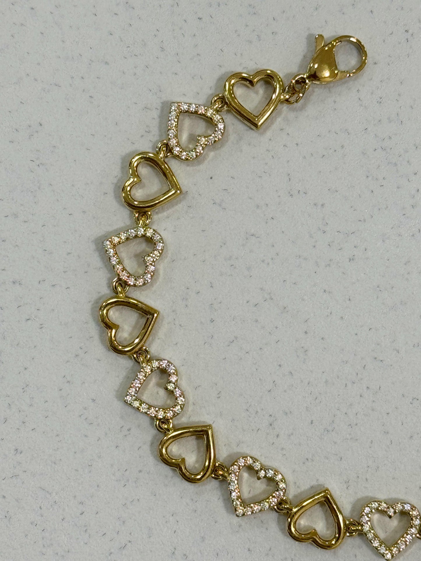 Bracciale cuori aperti
