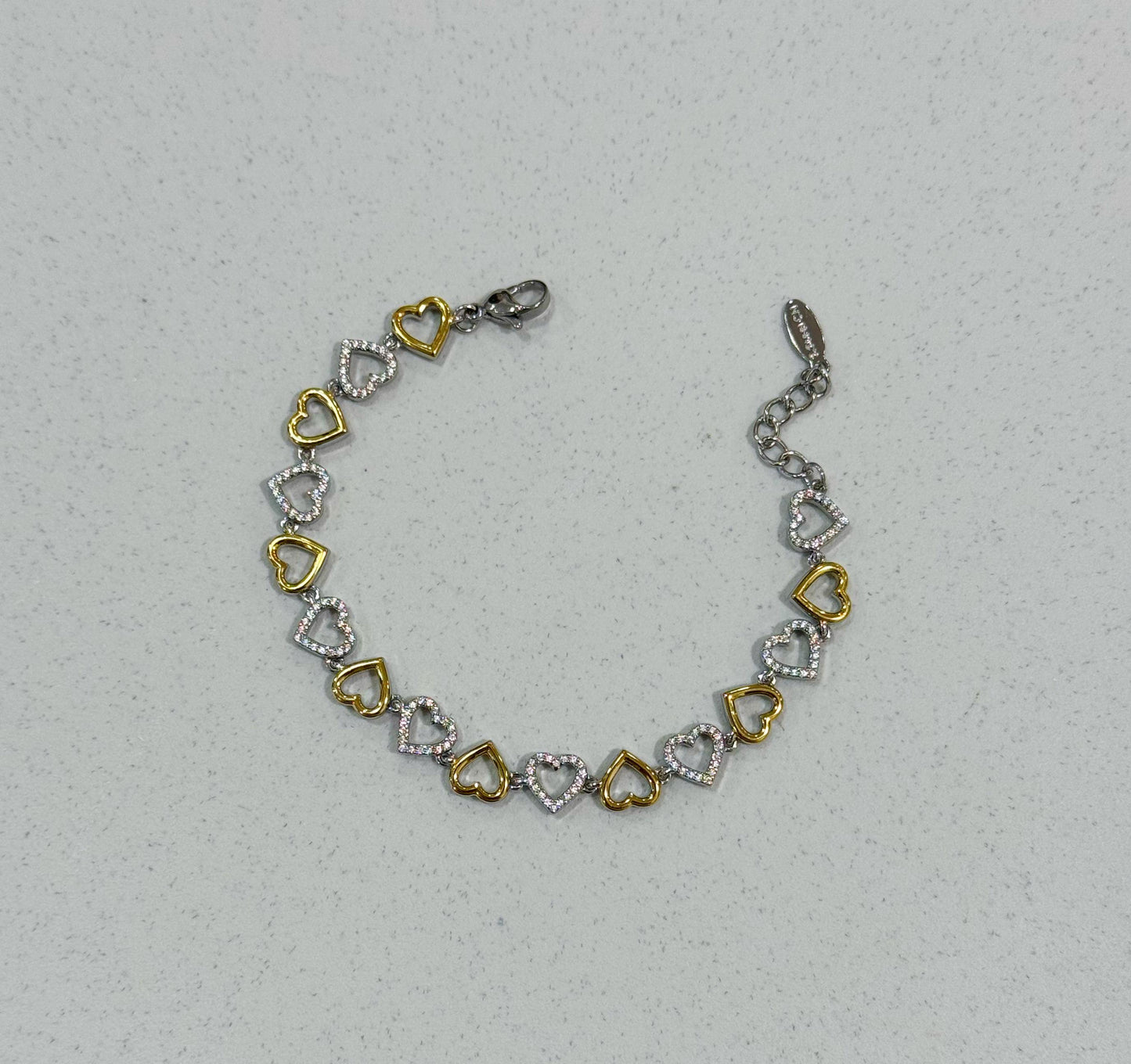 Bracciale cuori aperti
