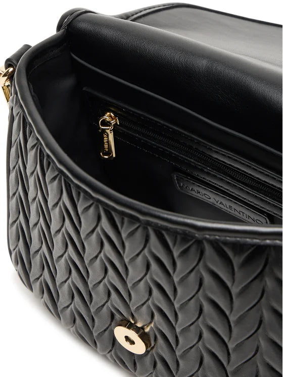 Borsa Valentino Fania Re con tracolla e pattina Nera