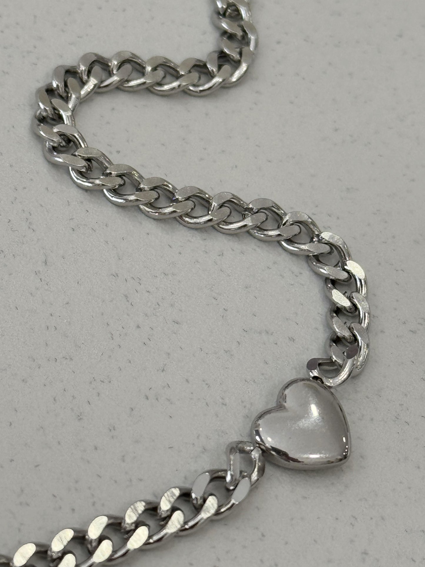 Collana Cuore 3 acciaio inox 316l