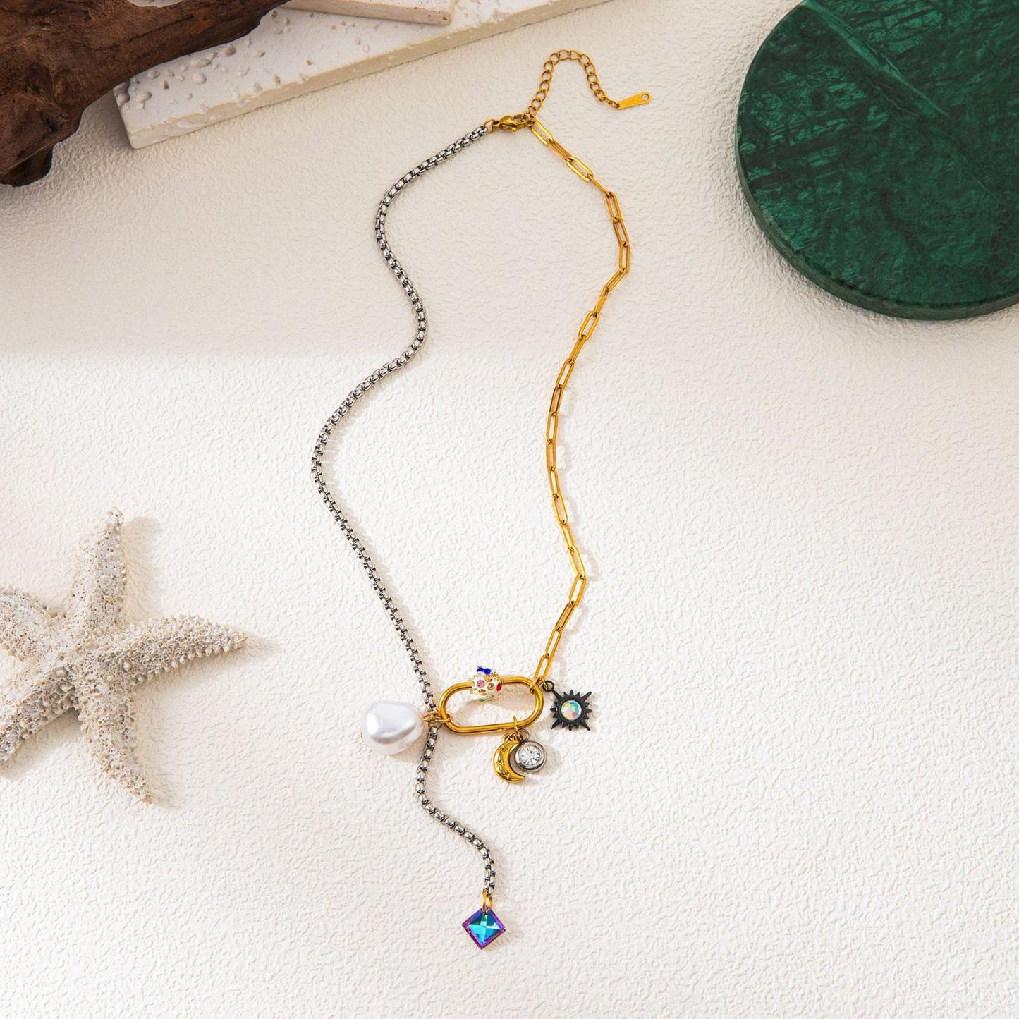 Collana Sole Luna Stelle