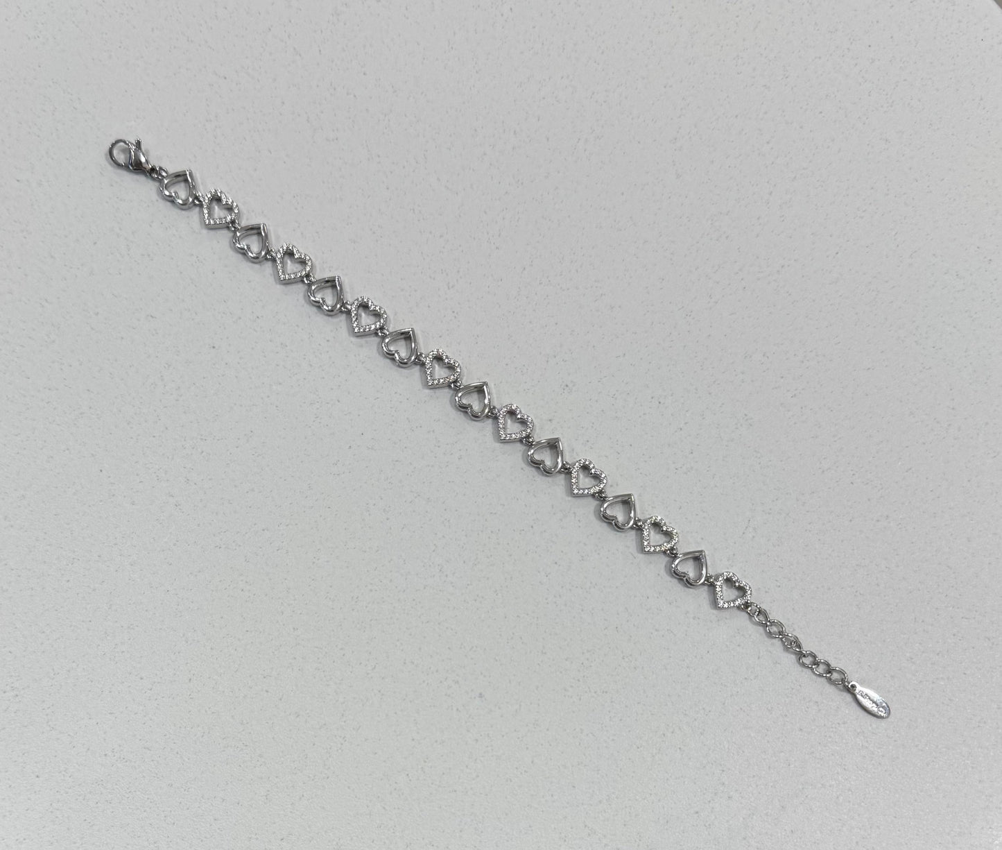 Bracciale cuori aperti
