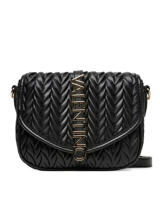 Borsa Valentino Fania Re con tracolla e pattina Nera