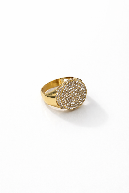 Anello Sigillo Pavè