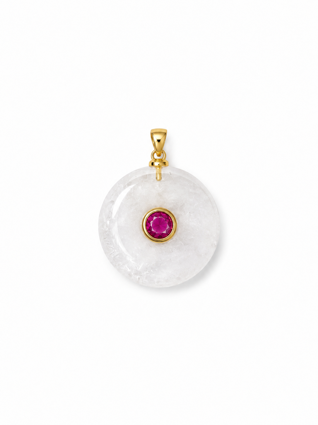 Charm Amulet pietra Vera Ametista, giada, topazio