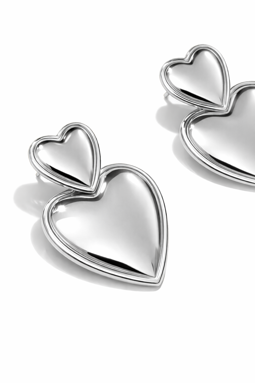 Orecchini Doppio Cuore