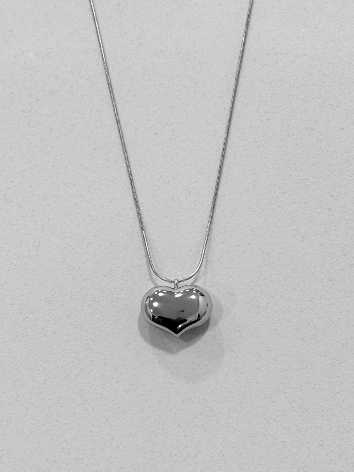 Collana Cuore bold - Acciaio Inox