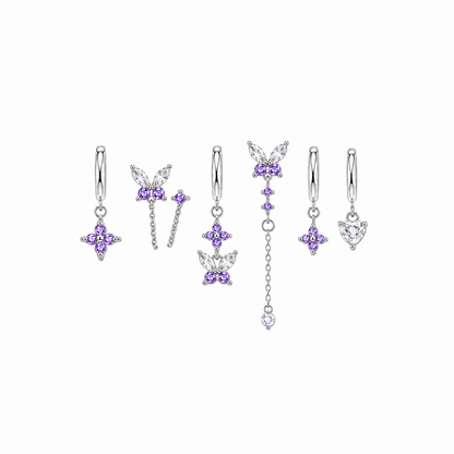 Orecchini Set Butterfly