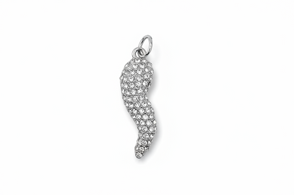 charm corno strass