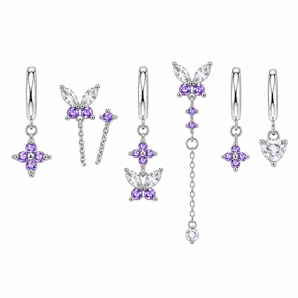 Orecchini Set Butterfly