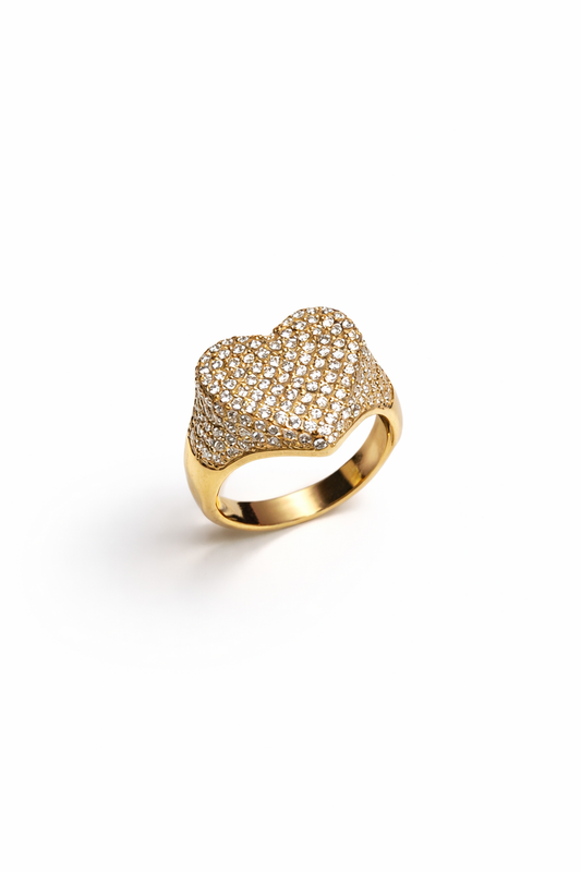 Anello Cuore Pave