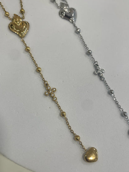 Collana lunga Cuore Sacro