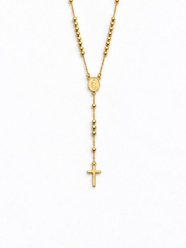 Collana Rosario acciaio inox 316l