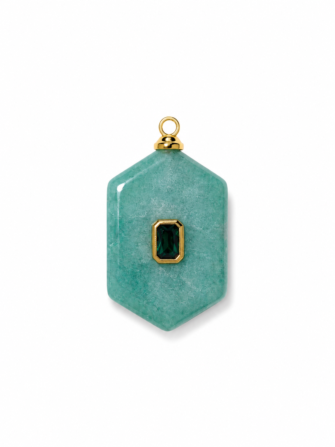 Charm Amulet pietra Vera Ametista, giada, topazio