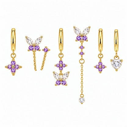 Orecchini Set Butterfly