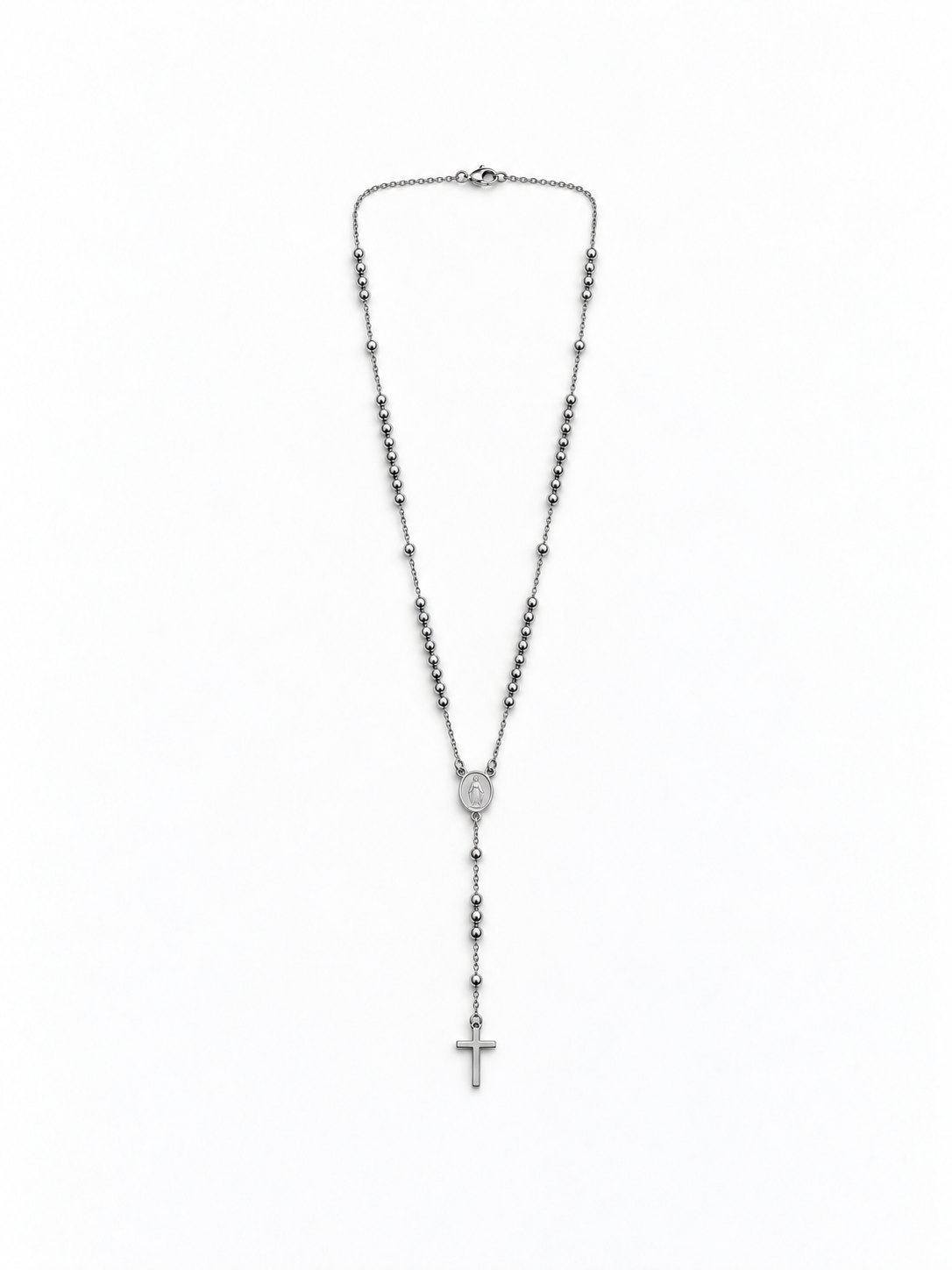Collana Rosario acciaio inox 316l