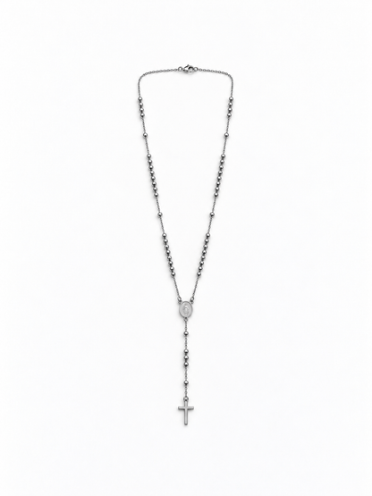 Collana Rosario acciaio inox 316l