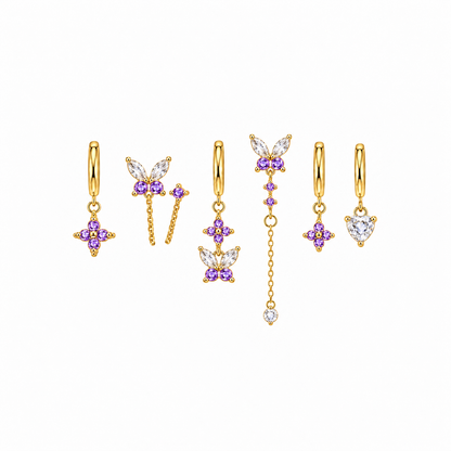 Orecchini Set Butterfly