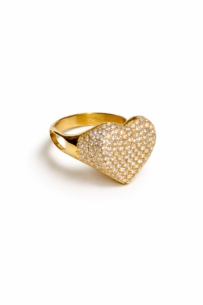 Anello Cuore Pave