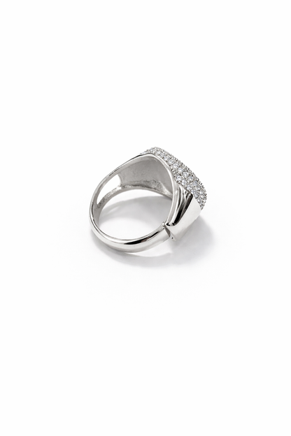 Anello Sigillo Pavè