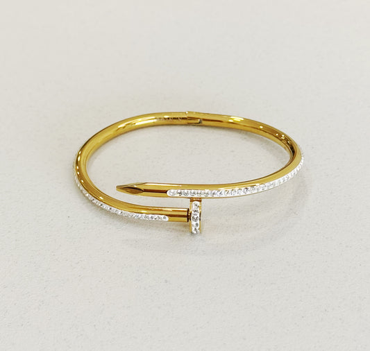 Bracciale chiodo Pavè