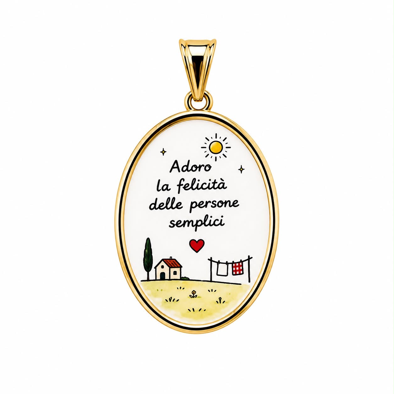 Charm Adoro la Felicità delle persone Semplici