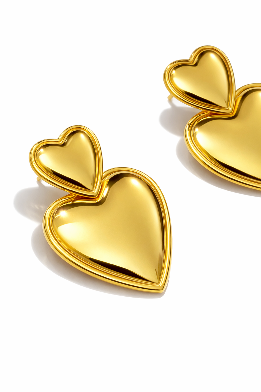 Orecchini Doppio Cuore