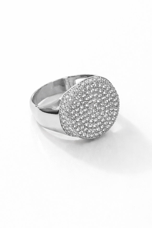 Anello Sigillo Pavè