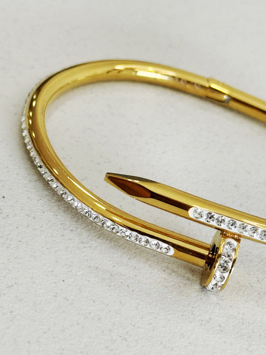 Bracciale chiodo Pavè