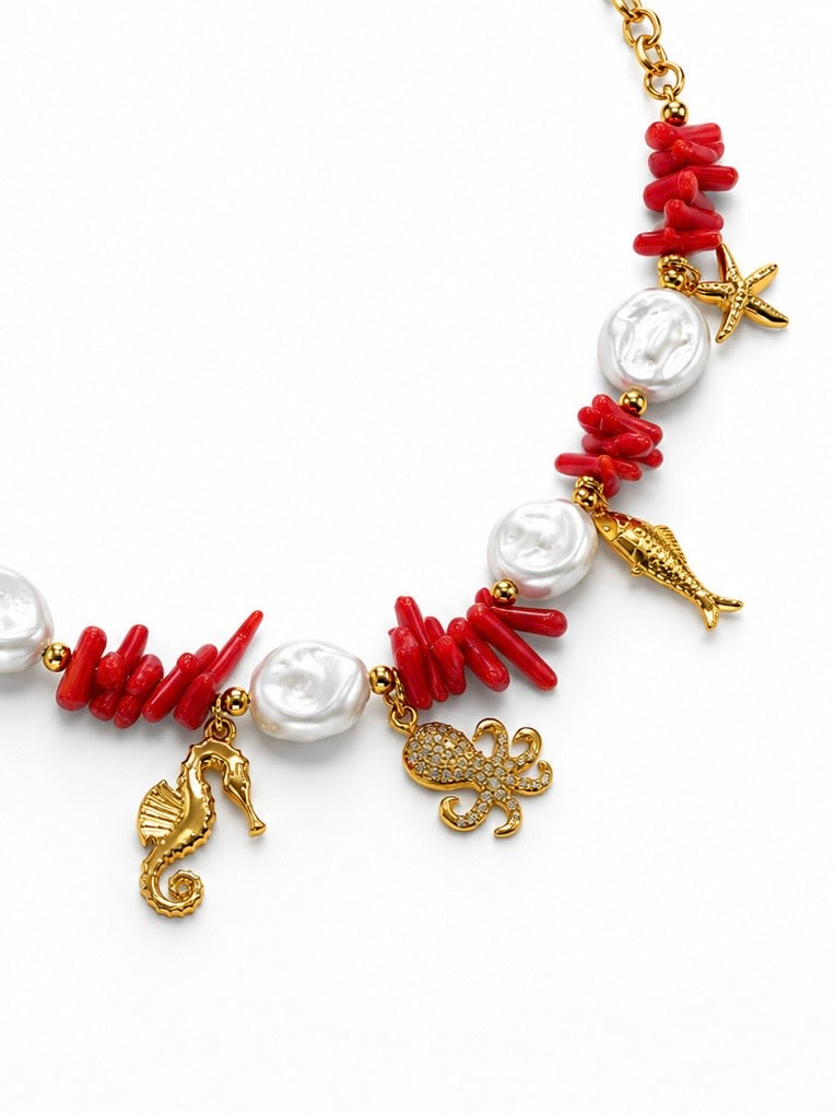 Collana Frutti Corallo