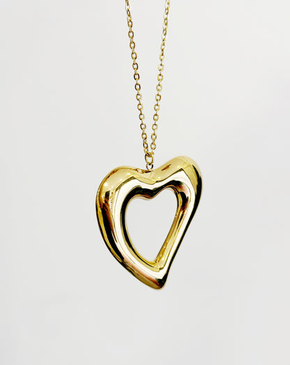 Collana cuore Chunky