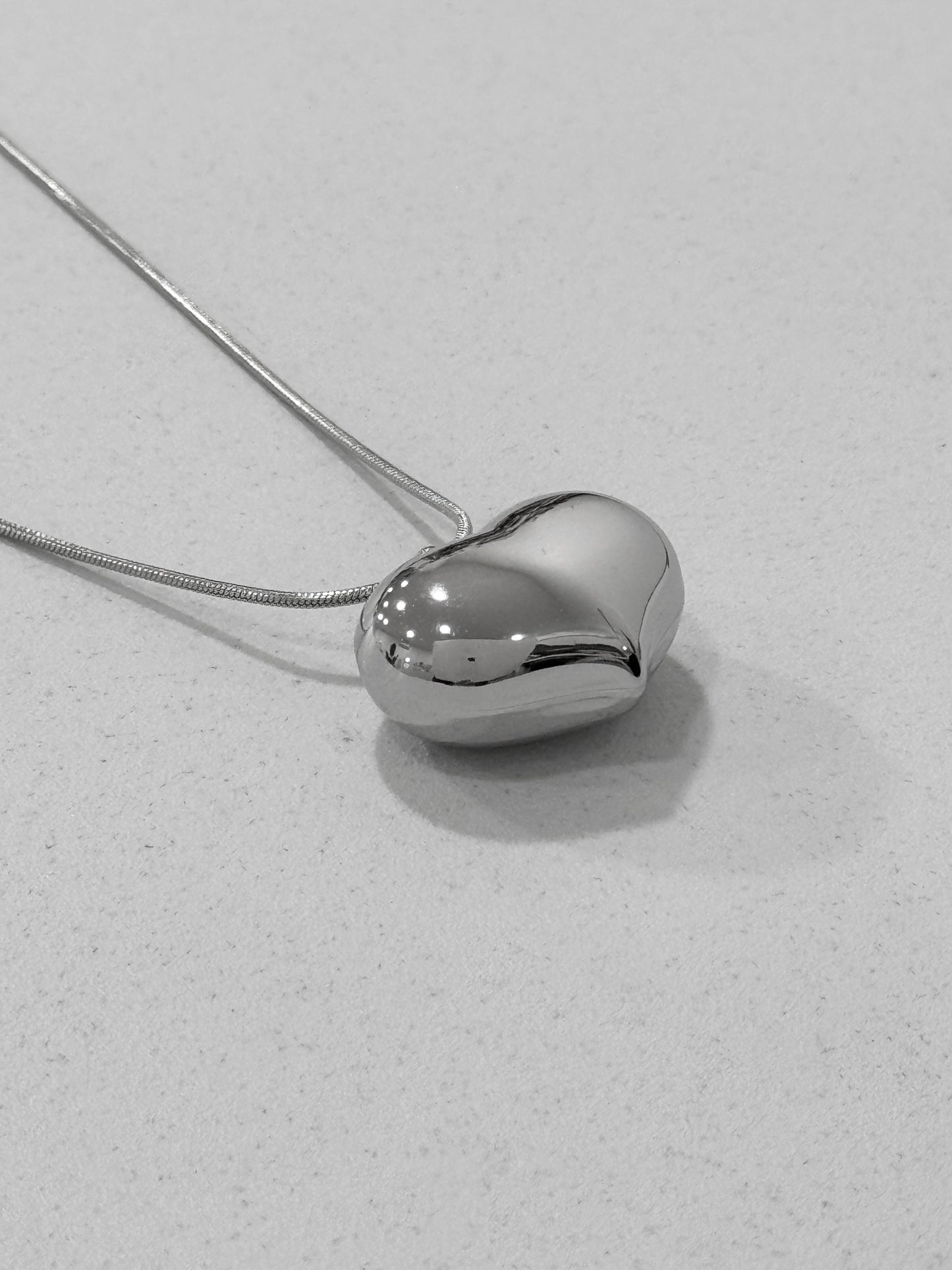 Collana Cuore bold - Acciaio Inox