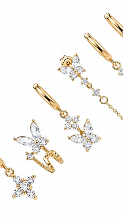 Orecchini Set Butterfly