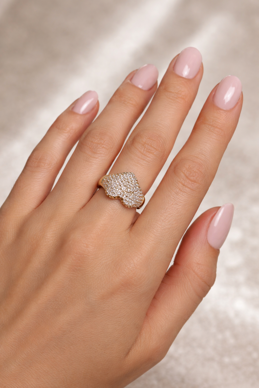 Anello Cuore Pave
