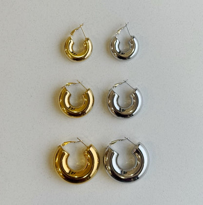 Orecchini Chunky Hoop S-M-L