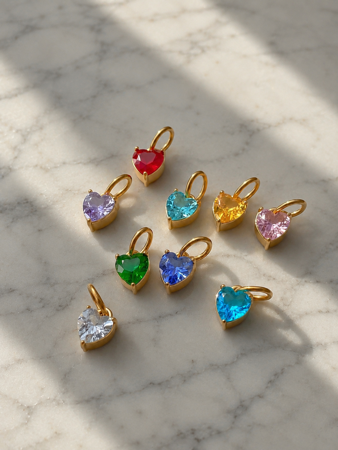 Charm punto luce Cuore