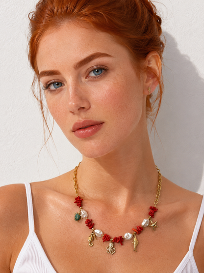 Collana Frutti Corallo