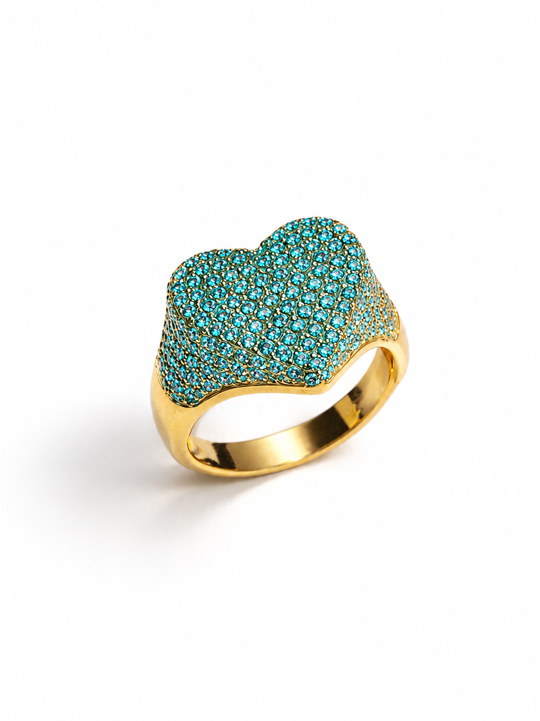 Anello Cuore Pavé